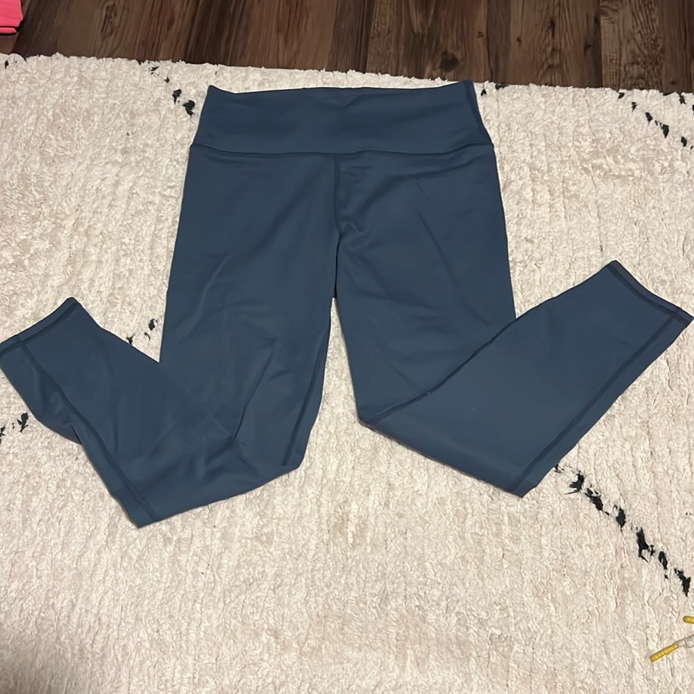 Teal Powerhold leggings by fabletics